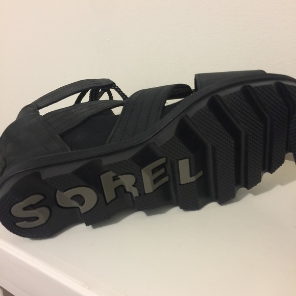 $150 NIB Sorel Black Joanie Cage Sandal. - Picture 7 of 7